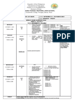 Weekly Home Learning Plan for Baras-Pinugay Phase 2 National High School