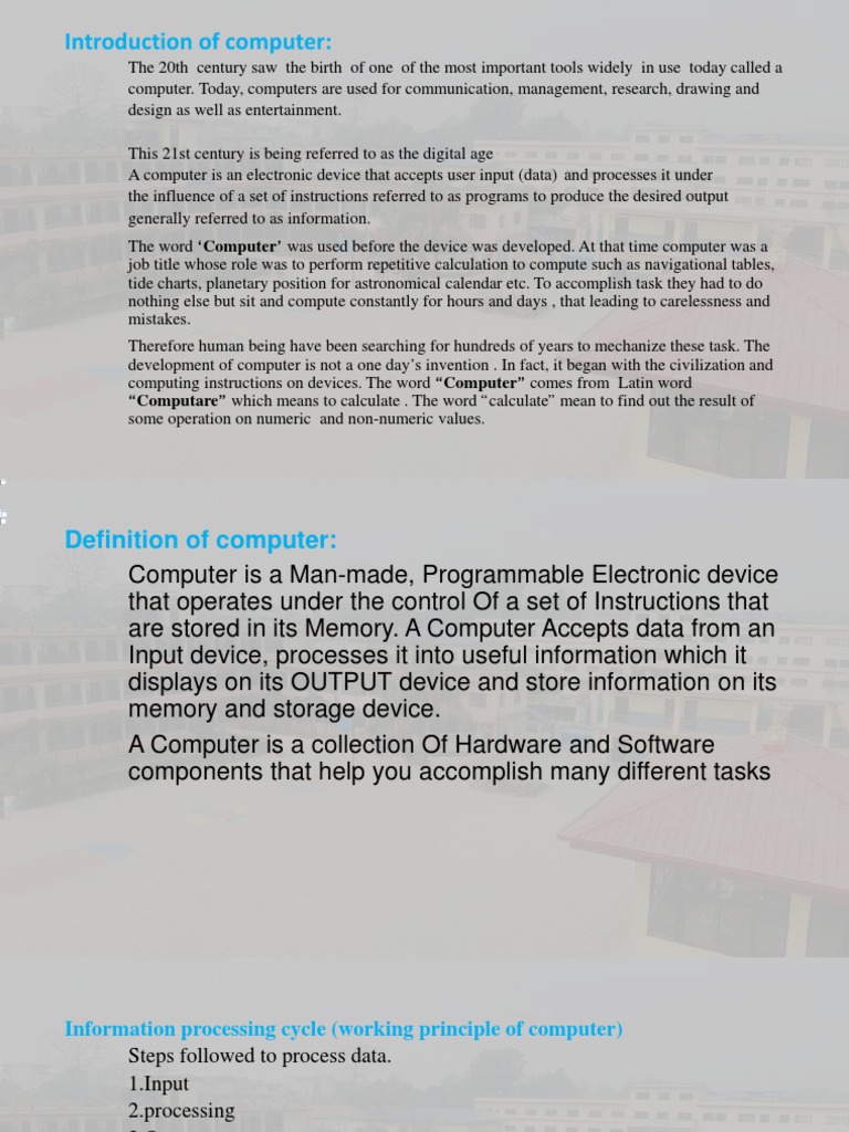 Introduction and Evalution of Computer | PDF | Hertz | Integrated Circuit
