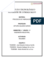 Procesos de Manufactura Especiales de Empresas de La Región