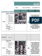 Justine Bognot Fitness Log Template