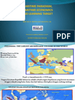 Maritime Paradigm, Maritime Economics and Learning Target