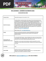 Aditya Birla Group - Job Description - Summers 2022