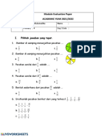 Module Evaluation Paper ACADEMIC YEAR 2021/2022: I. Pilihlah Jawaban Yang Tepat