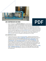 AIR COMPRESSOR MACHINE USES AND TYPES