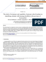 The Study of Awareness and Capability of Primary School Teachers in Identifying Students With Learning Disability in The Province of Kermanshah