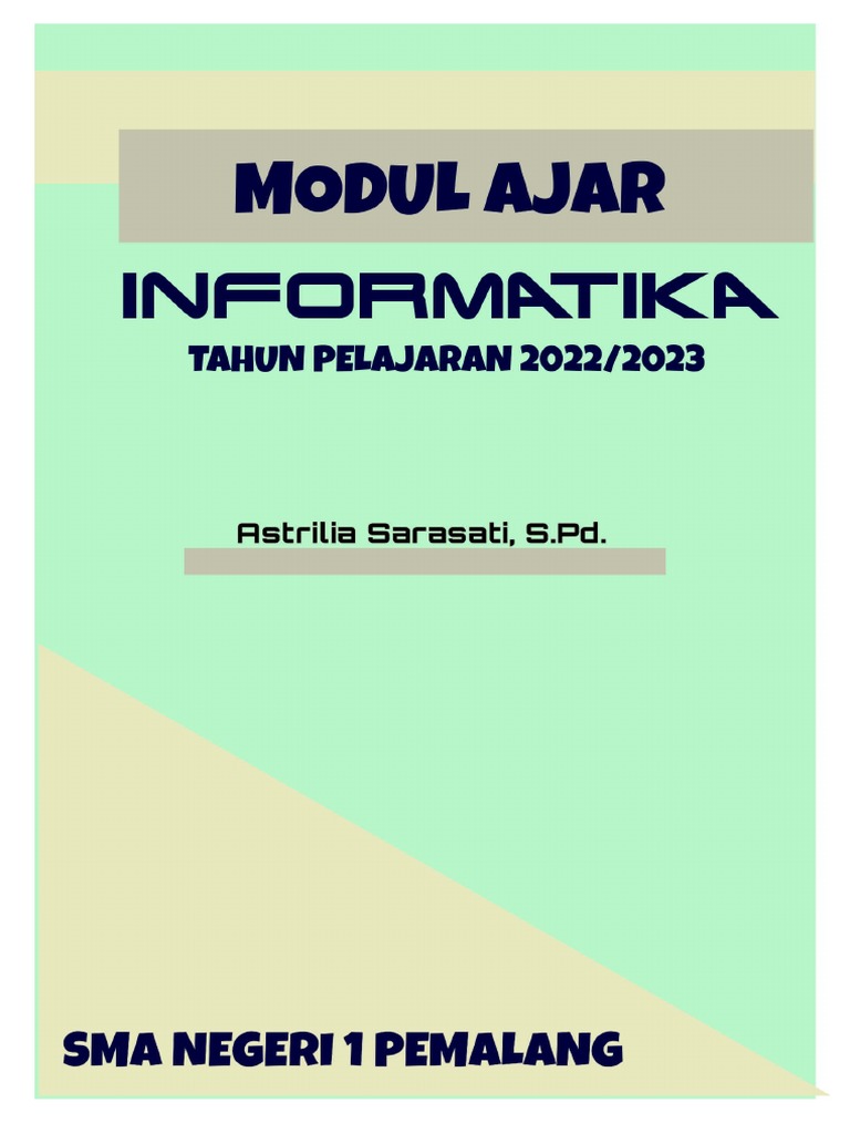 Modul Ajar Berpikir Komputasional | PDF