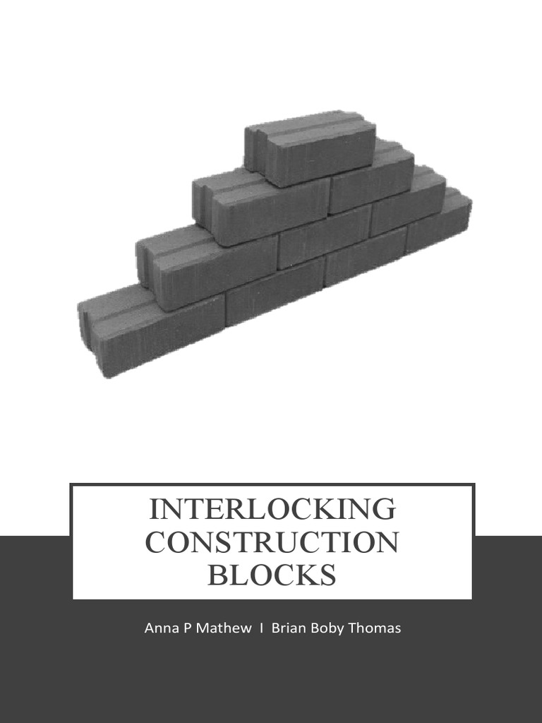 Interlocking Bricks PDF Masonry Mortar (Masonry)