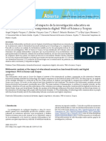 Análisis Bibliométrico Del Impacto de La Investigación Educativa en Diversidad Funcional y Competencia Digital