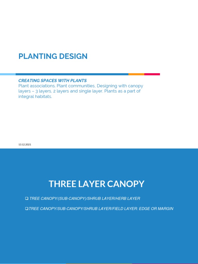 Planting Design 3 PDF Canopy (Biology) Trees