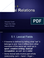 Chapter 5 Lexical Relations