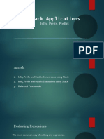 Stacks Application InfixPrefixPostfix