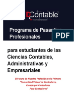 REDContable Programa Pasantias Profesionales 2021 2022