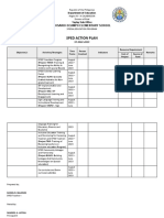 SPED Action Plan 2022-2023