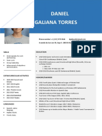 Daniel Galiana Torres Resume en Ingles