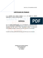 Certificado de Trabajo Rilmar