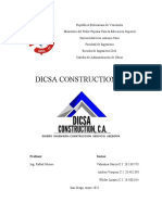 Parcial 2 - DICSA Construction, C.A.
