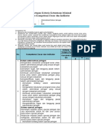 Penetapan Kriteria Ketuntasan Minimal KKM