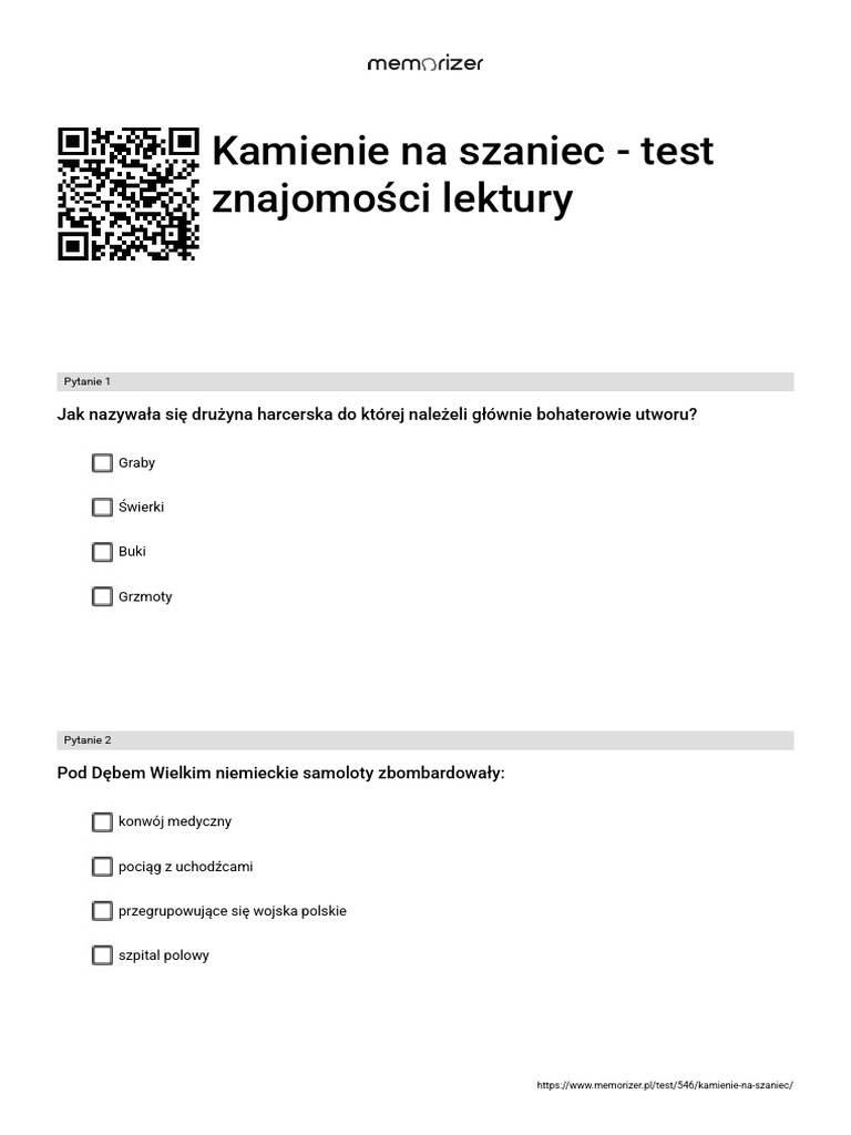 Kamienie Na Szaniec Test Gwo