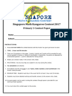 Singapore Math Contest Paper