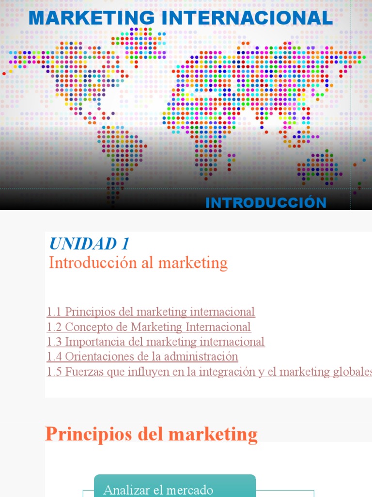 Importancia del Marketing Internacional | PDF | Marketing | Producto ...