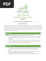 Project Plant Pals Operations & Training Plan