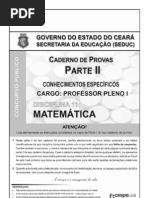 Prova acesso à profissão docente - matemática