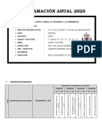 Planif2019 Anual Arte y Cultura - 1° Grado