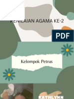 Penilaian Agama - Kelompok Petrus