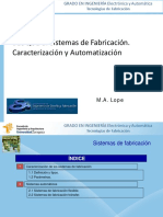 Tema 7. Sistemas de Fabricación - CaracterizacionyAutomatización