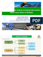 Solar PV Module Testing Including Information About Data Sheet of Module-By Ramchander, BVRIT-CBIP-07!03!2022