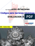 Evaluacion de Desgaste - Codigos IADC para Triconicas