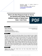What Is The Best Response Scale For Survey and Questionnaire Design Review of Different Lengths of Rating Scale Attitude Scale Likert Scale