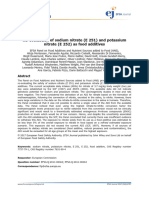 EFSA Journal - 2017 - Re Evaluation of Sodium Nitrate E 251 and Potassium Nitrate E 252 As Food Additives