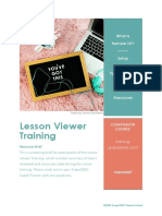 Lesson Viewer Training Resource Brief