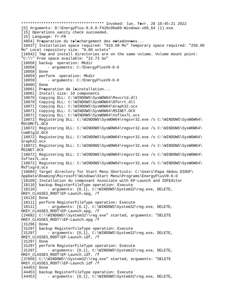 Installation Log PDF Windows Registry Installation