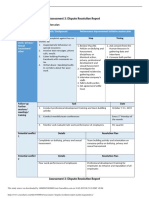 Assessment 3 Dispute Resolution Report Marlon Magsino