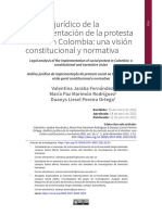 Análisis - Jurídico - Protesta - Visión Constitucional y Normativa