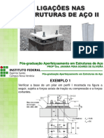 Verificação de base de pilar em perfil I sujeita a forças axiais e cortantes