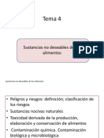 Sustancias no deseables alimentos