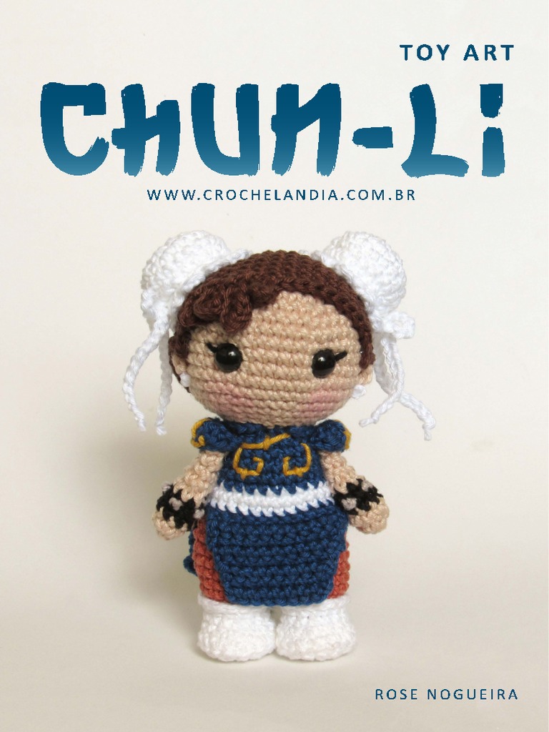 Patrón Amigurumi Chun-Li a Crochet | PDF | Amigurumi | Costura