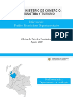 Colombia - Perfil Económico - Departamento de Antioquia Septiembre 2022