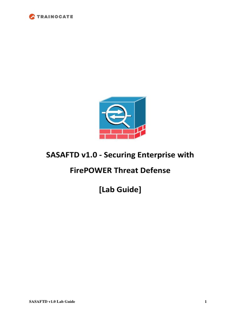 FirePOWER Threat Defense Lab Guide | PDF | I Pv6 | Ip Address
