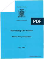 Educating Our Future - National Policy On Education