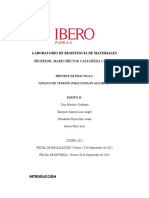 Laboratorio de Resistencia de Materiales Reporte 1