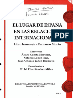 El Lugar de España en Las Relaciones Internacionales