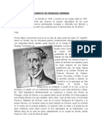 Biografía del poeta Fernando Herrera