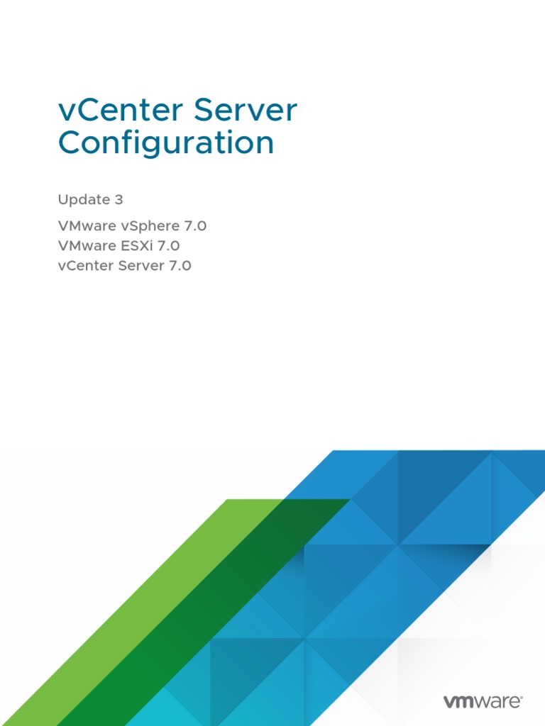 Vsphere Esxi Vcenter Server 703 Configuration Guide | PDF | I Pv6 | Ip ...