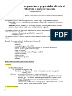 Lucrare Practica 07 - Reguli Generale de Prescriere A Preparatelor Oficinale Si Magistrale - Doze Si Unitati de Masura