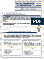 Ficha de Experiencia de Aprendizaje: Indicaciones