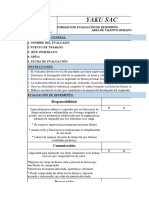 Formato de Evaluacion de Desempeño